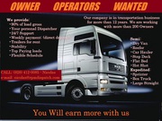 Looking for Owner Operators